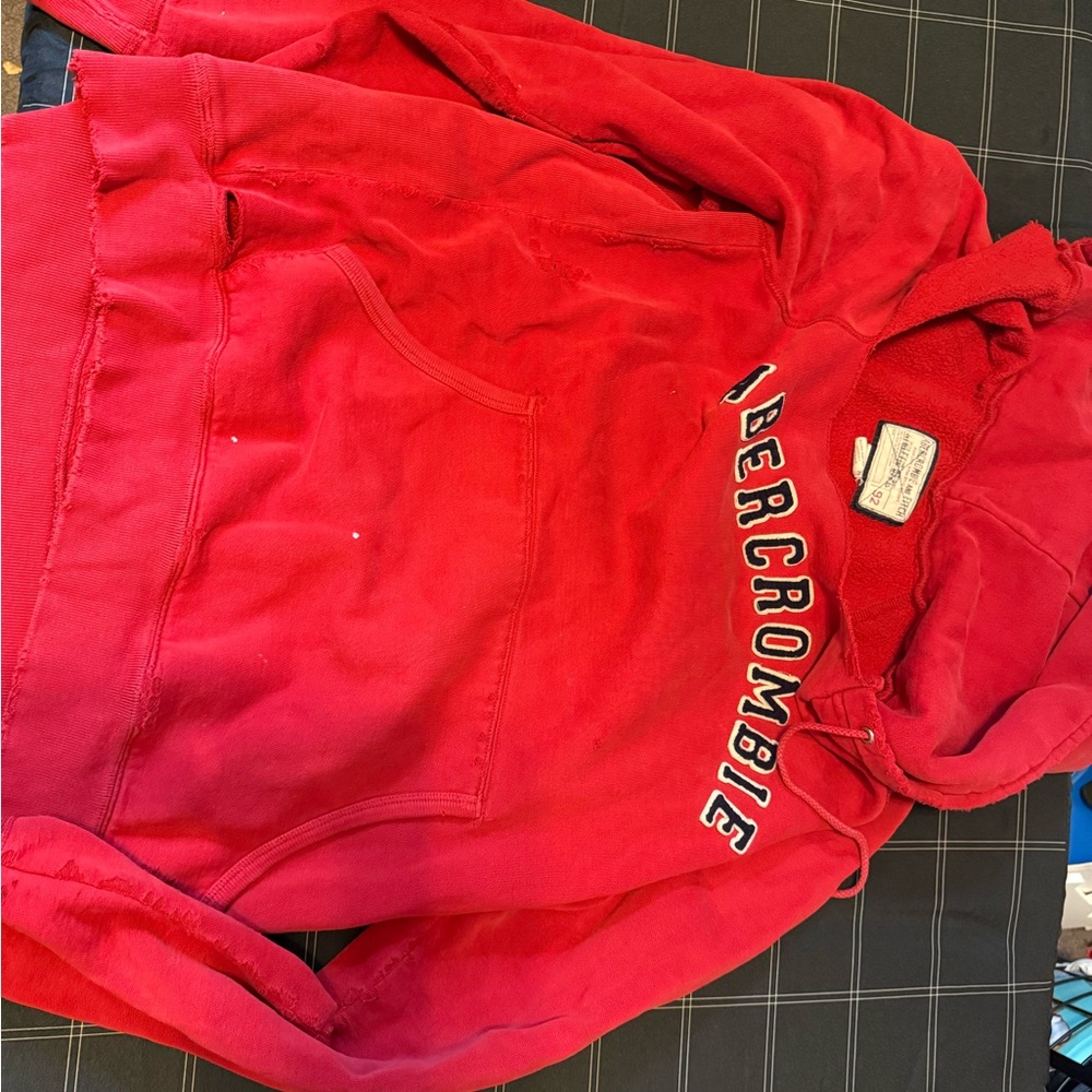 Abercrombie & Fitch Red Hoodie